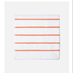 1 Cariloha Striped Beach Towel Sun-kissed Coral 30” x 60” 39% bamboo 54% cotton